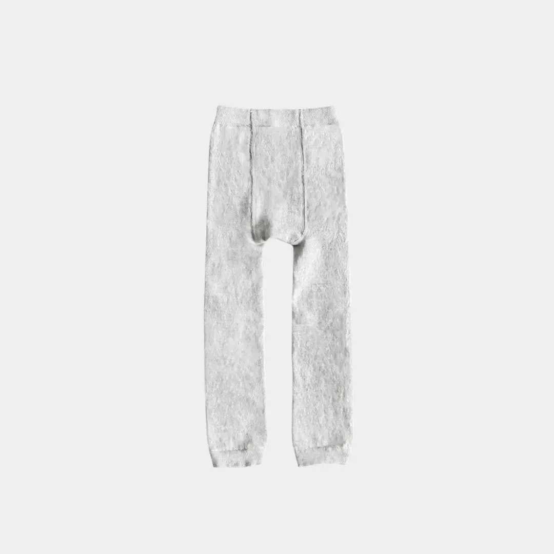 Merino Wool - Cotton Footless Tights