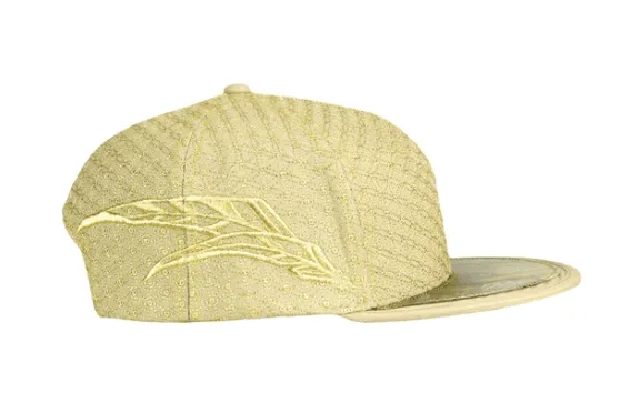 Metalic Gold and Tan Hologram Snapback