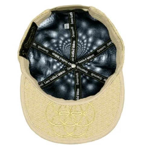 Metalic Gold and Tan Hologram Snapback