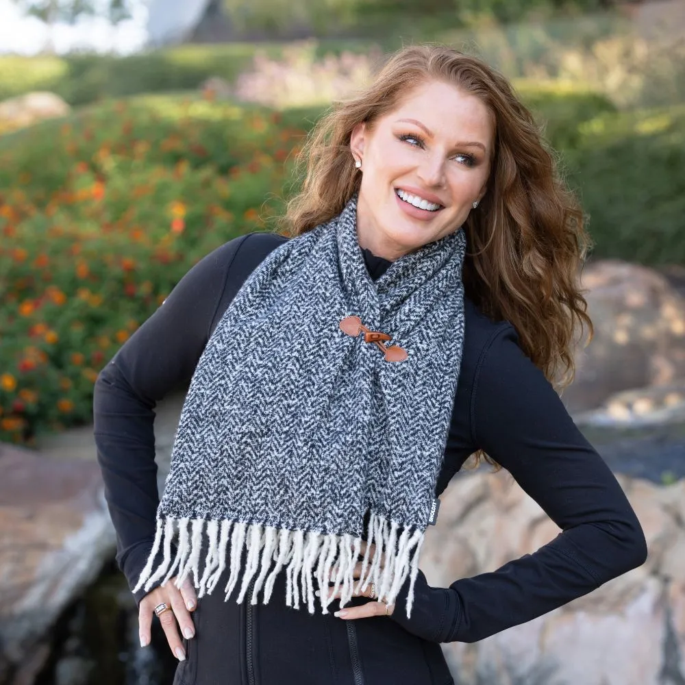 Multi-Pocket Crossover Scarf™ | Winterburry Black