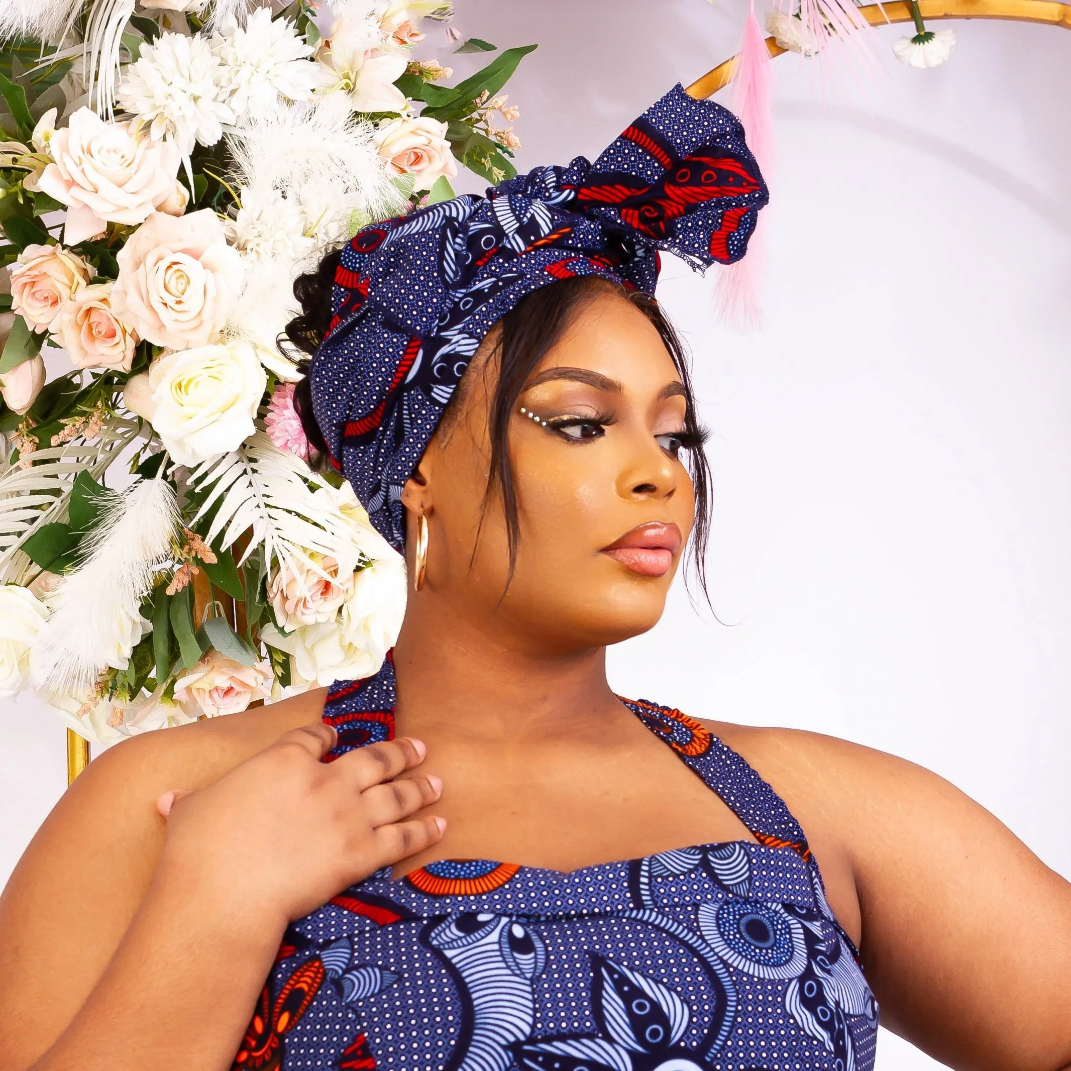 New in African Print Head wrap - Adura