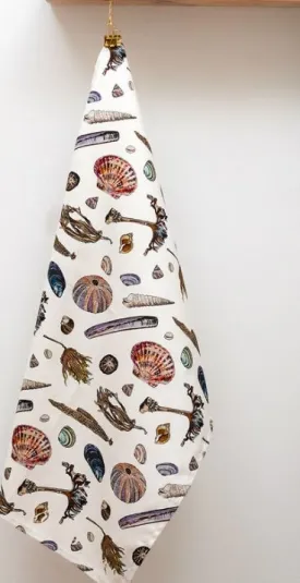 NEW Sarah Leask Sea Treasures Tea Towel