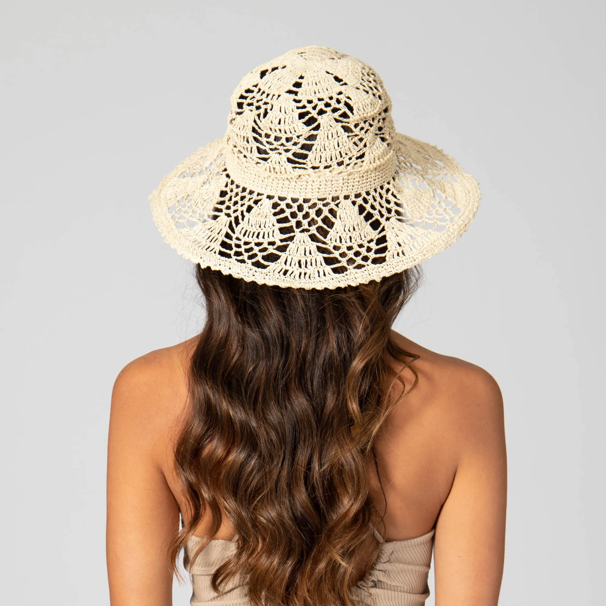 One of a Kind - Open Weave Crochet Paper Floppy