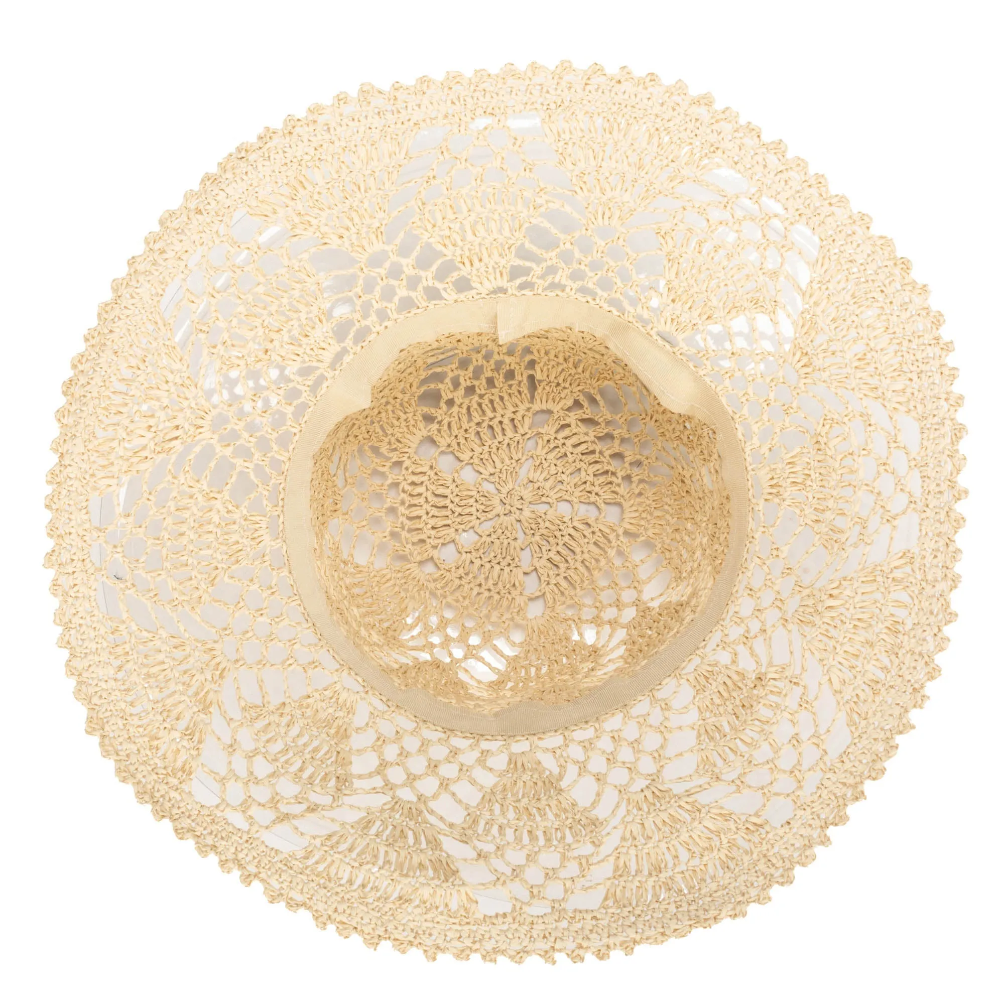 One of a Kind - Open Weave Crochet Paper Floppy