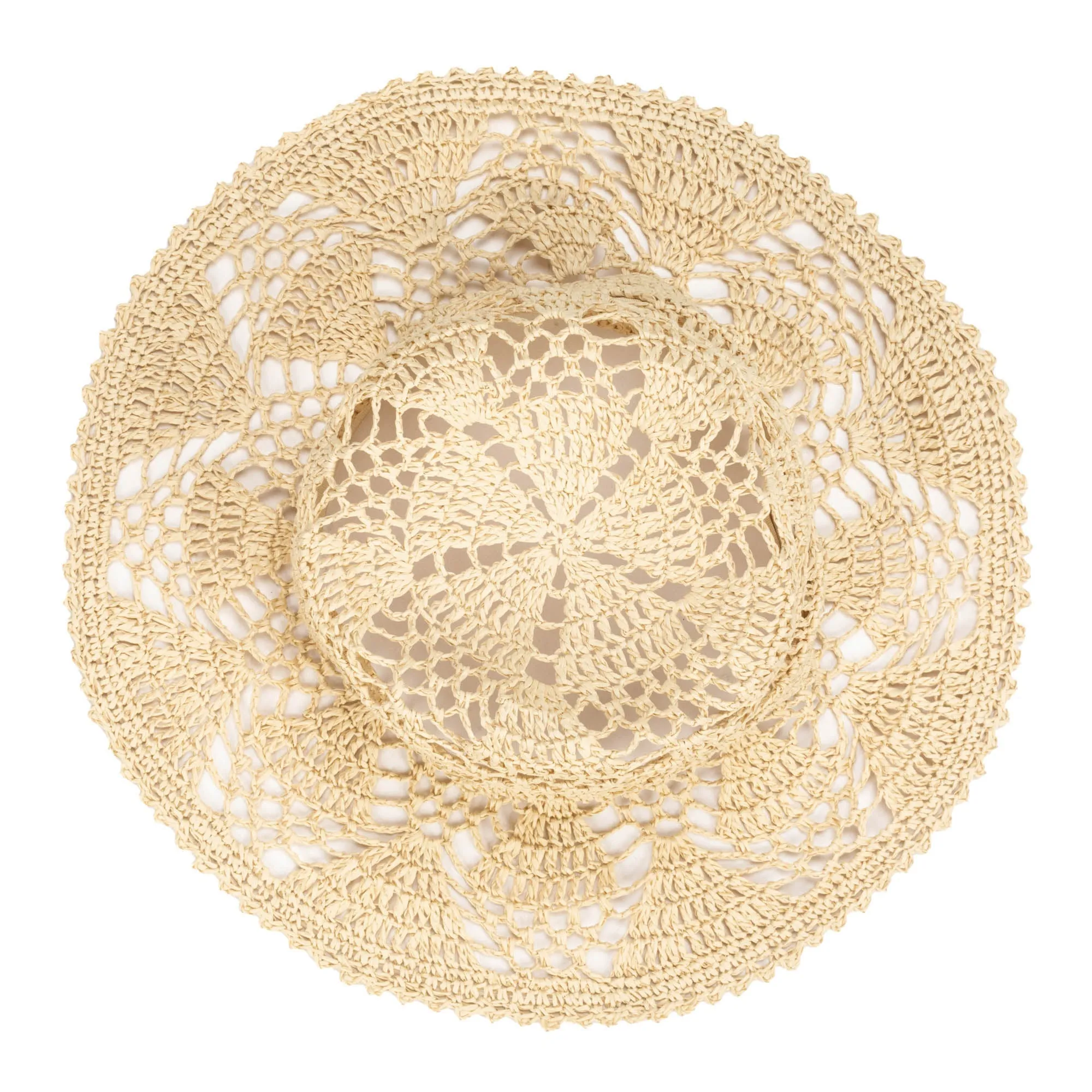 One of a Kind - Open Weave Crochet Paper Floppy