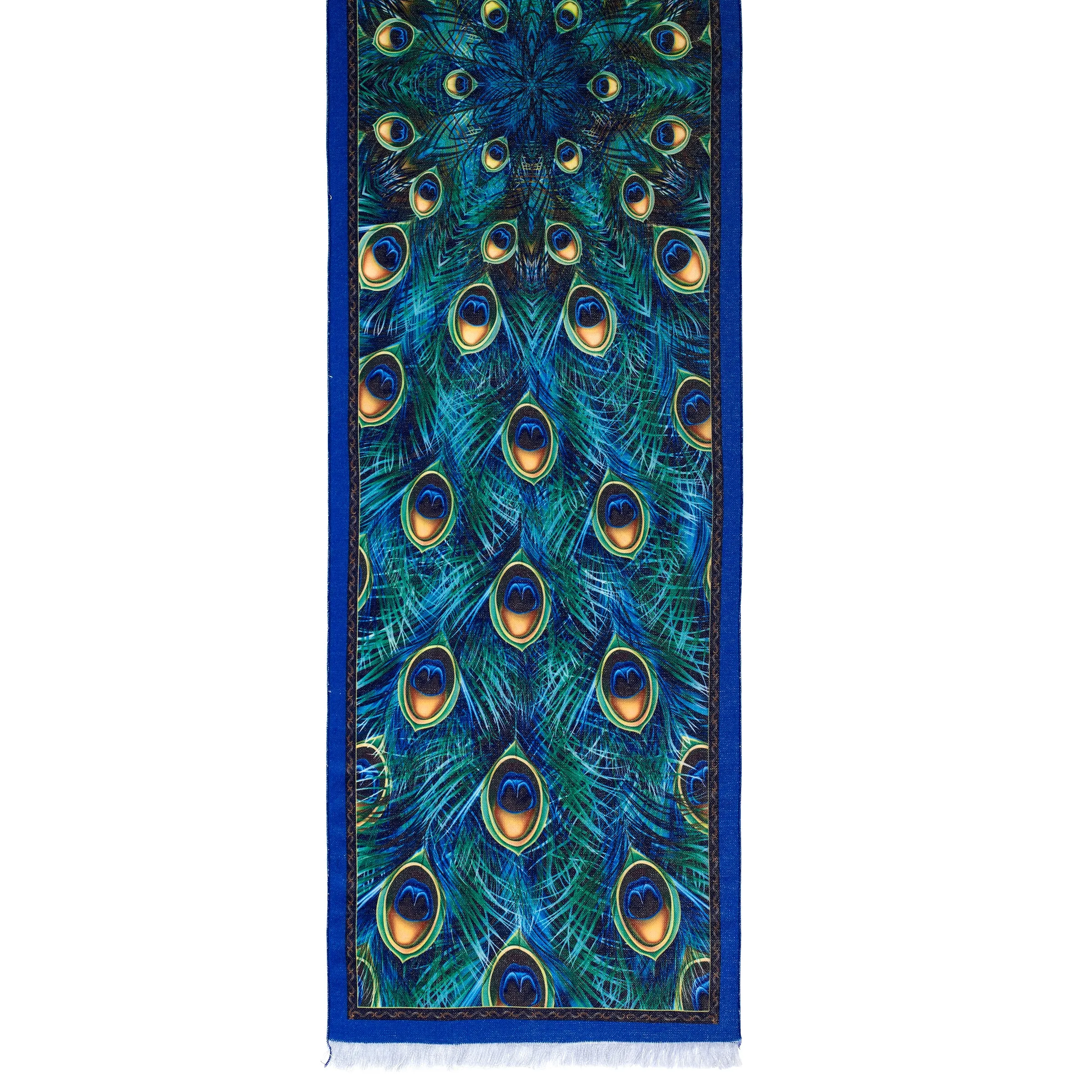 Peacock Viscose\Poly Scarf