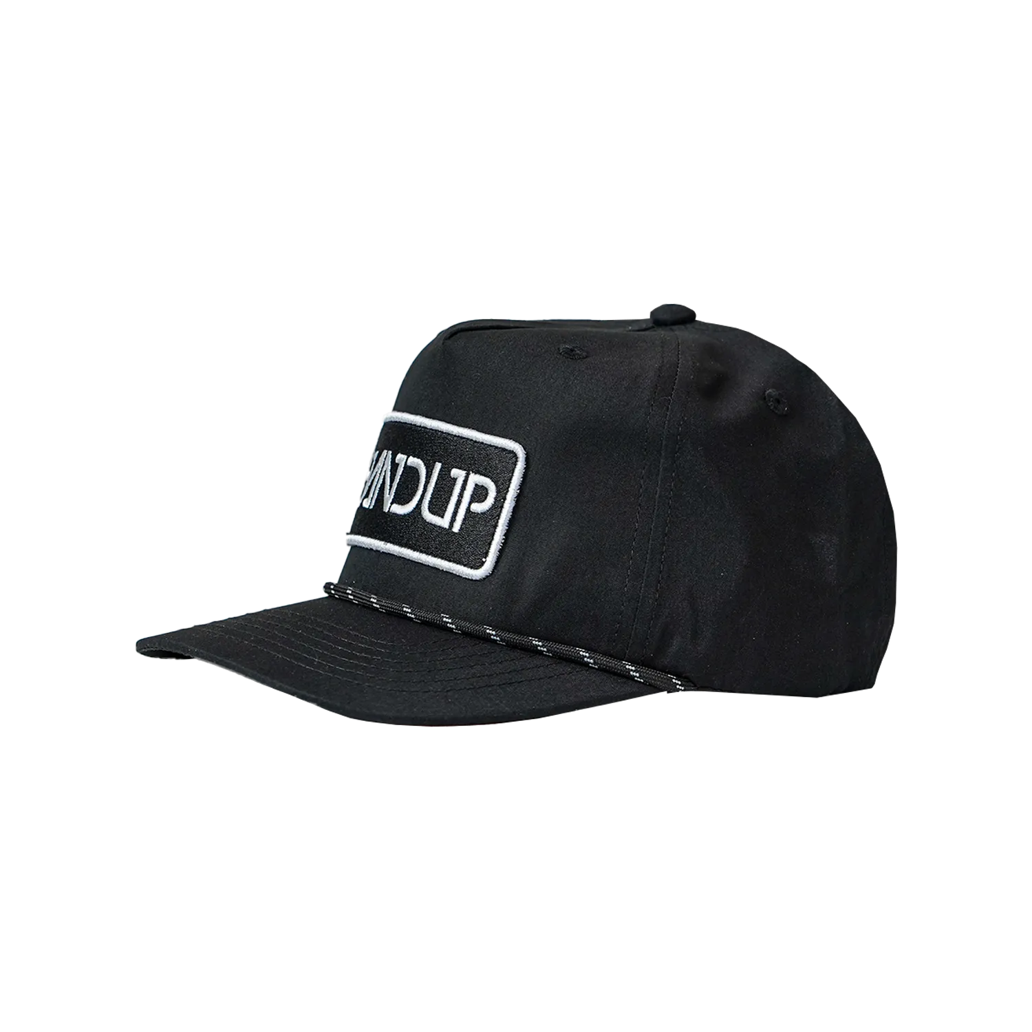 Pinch Front Rope Hat - Black Logo