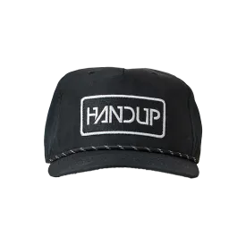 Pinch Front Rope Hat - Black Logo