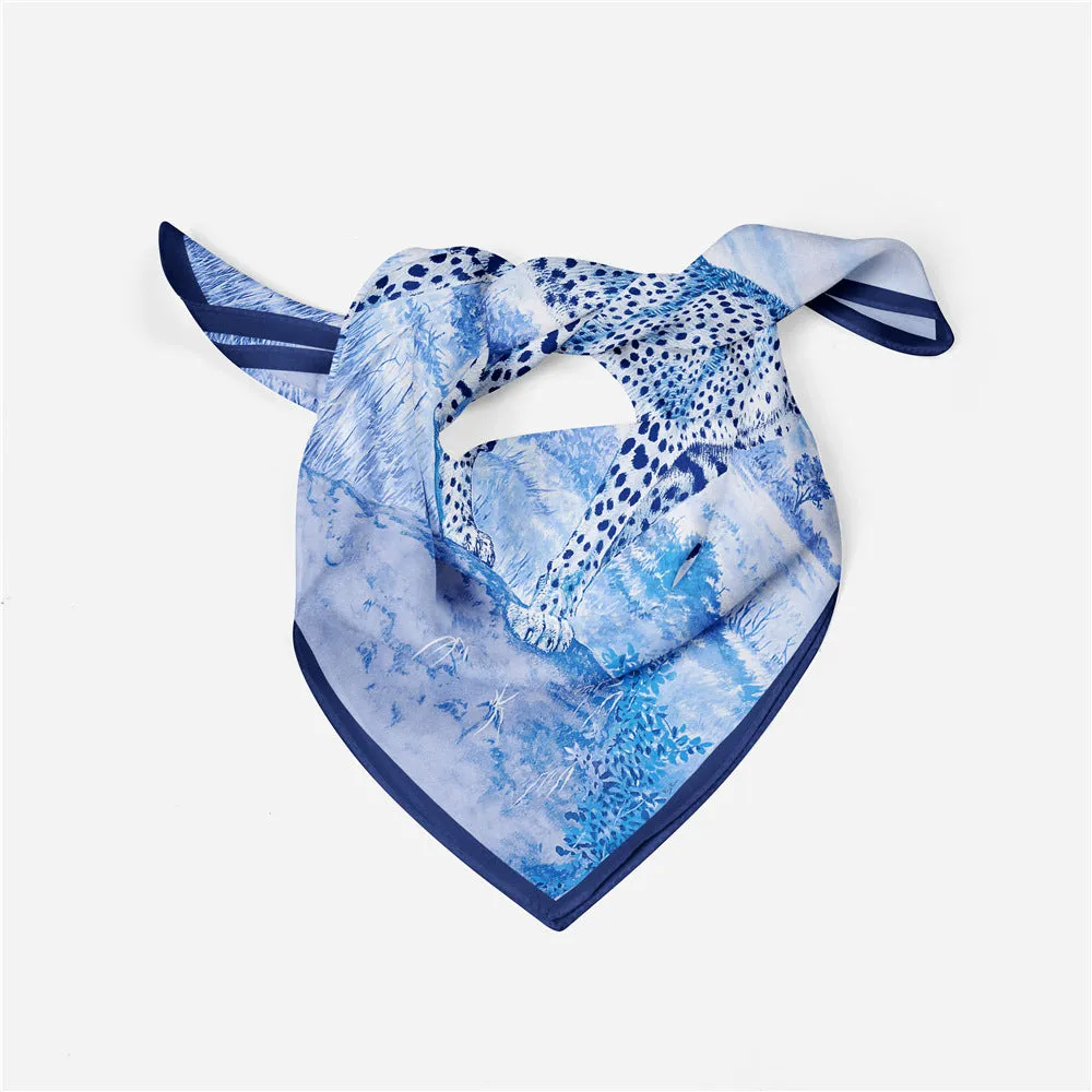 Pre Order:  Grassland Leopard Square Scarf