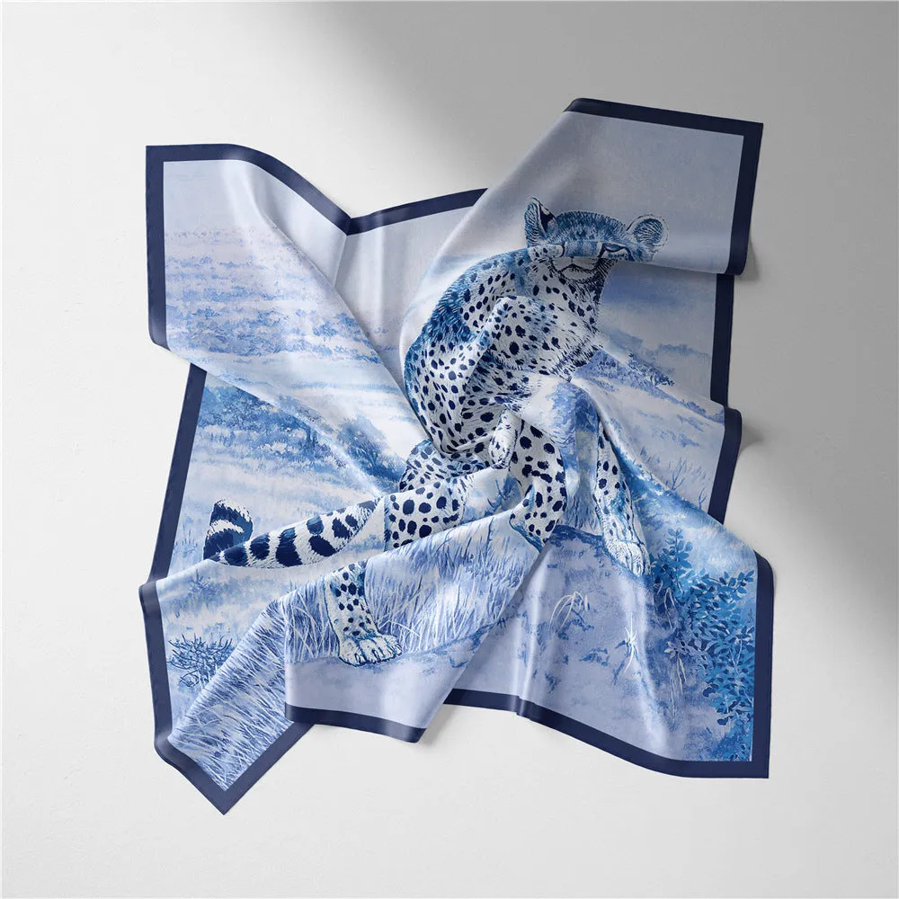 Pre Order:  Grassland Leopard Square Scarf