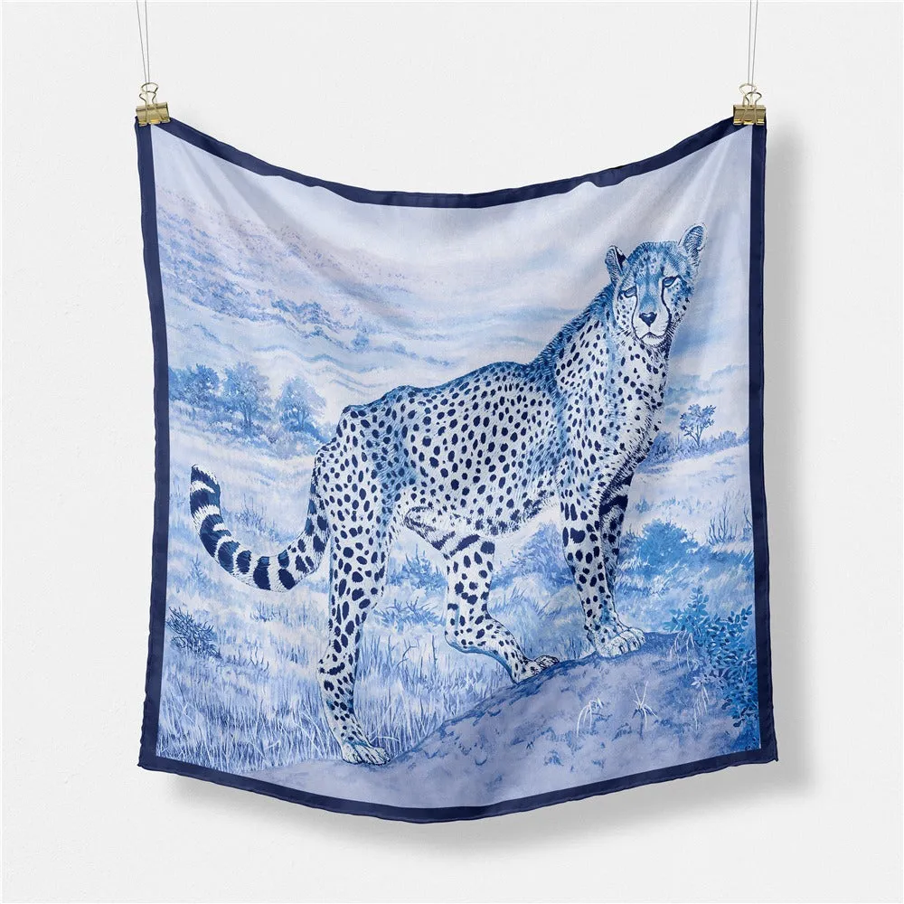 Pre Order:  Grassland Leopard Square Scarf