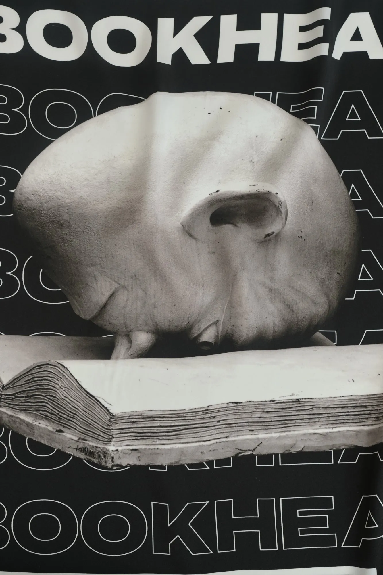 "Bookhead" Silk Scarf