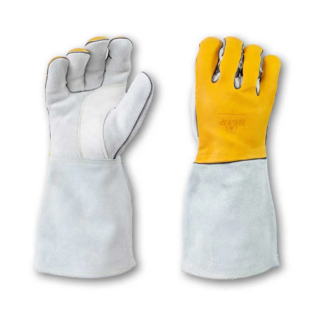 Stick/MIG Leather Cowhide Welder Gloves - W572