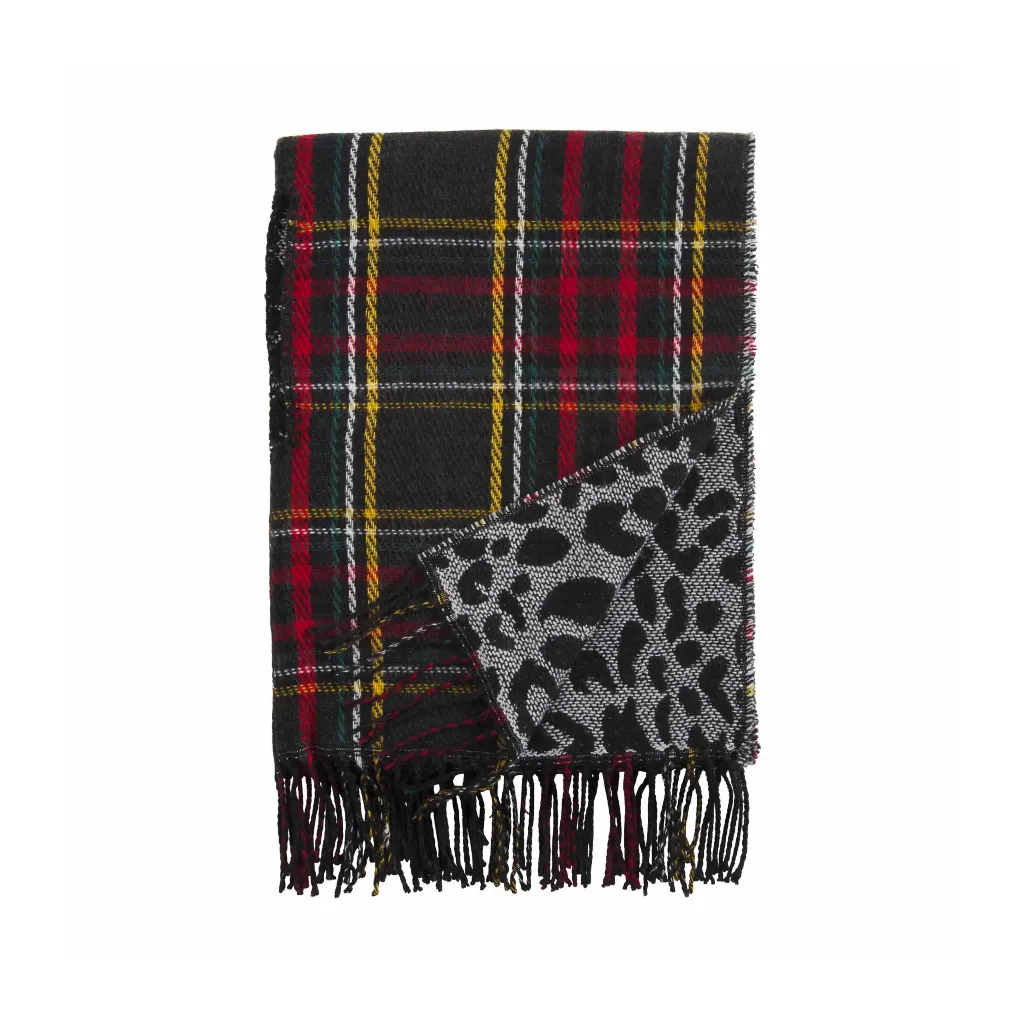Tartan Reversible Scarf Wrap