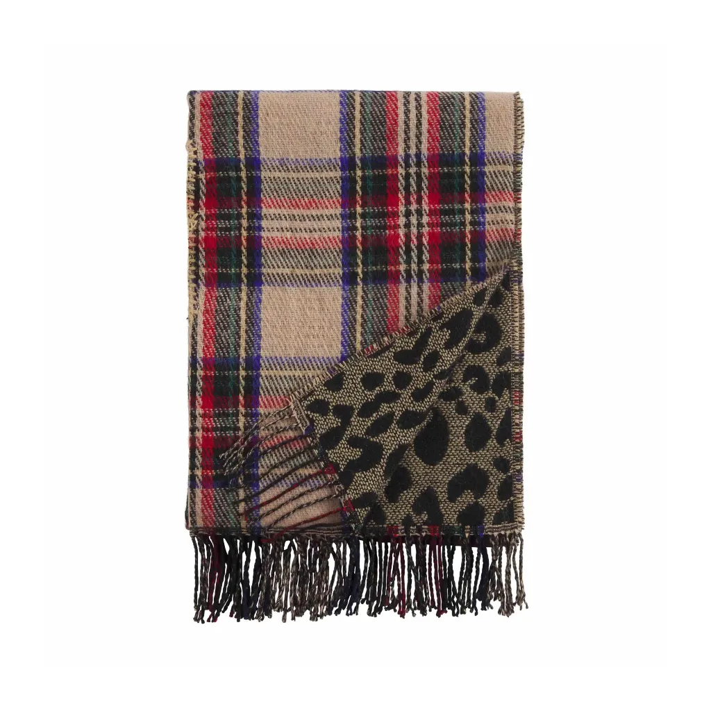 Tartan Reversible Scarf Wrap