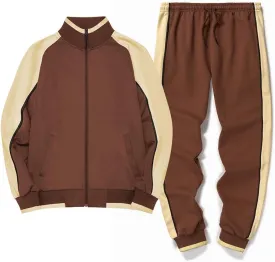Tebreux Men's Tracksuits 2 Piece Outfit Jogging Suits Set Casual Long Sleeve Sports Sweatsuits