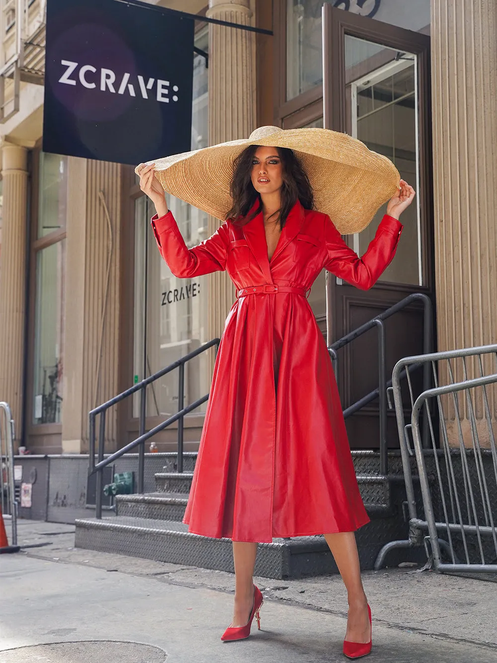 THERESA Oversized Straw-Hat
