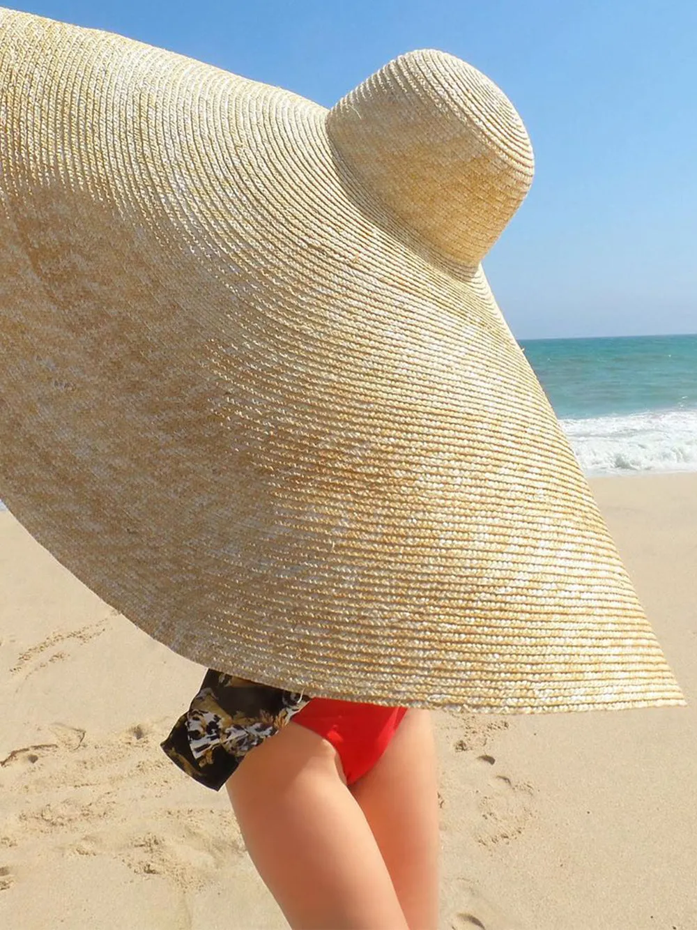 THERESA Oversized Straw-Hat
