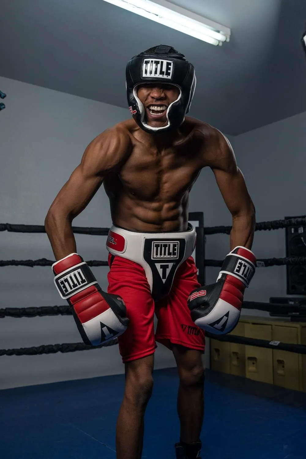 TITLE Gel World Full-Face Training Headgear