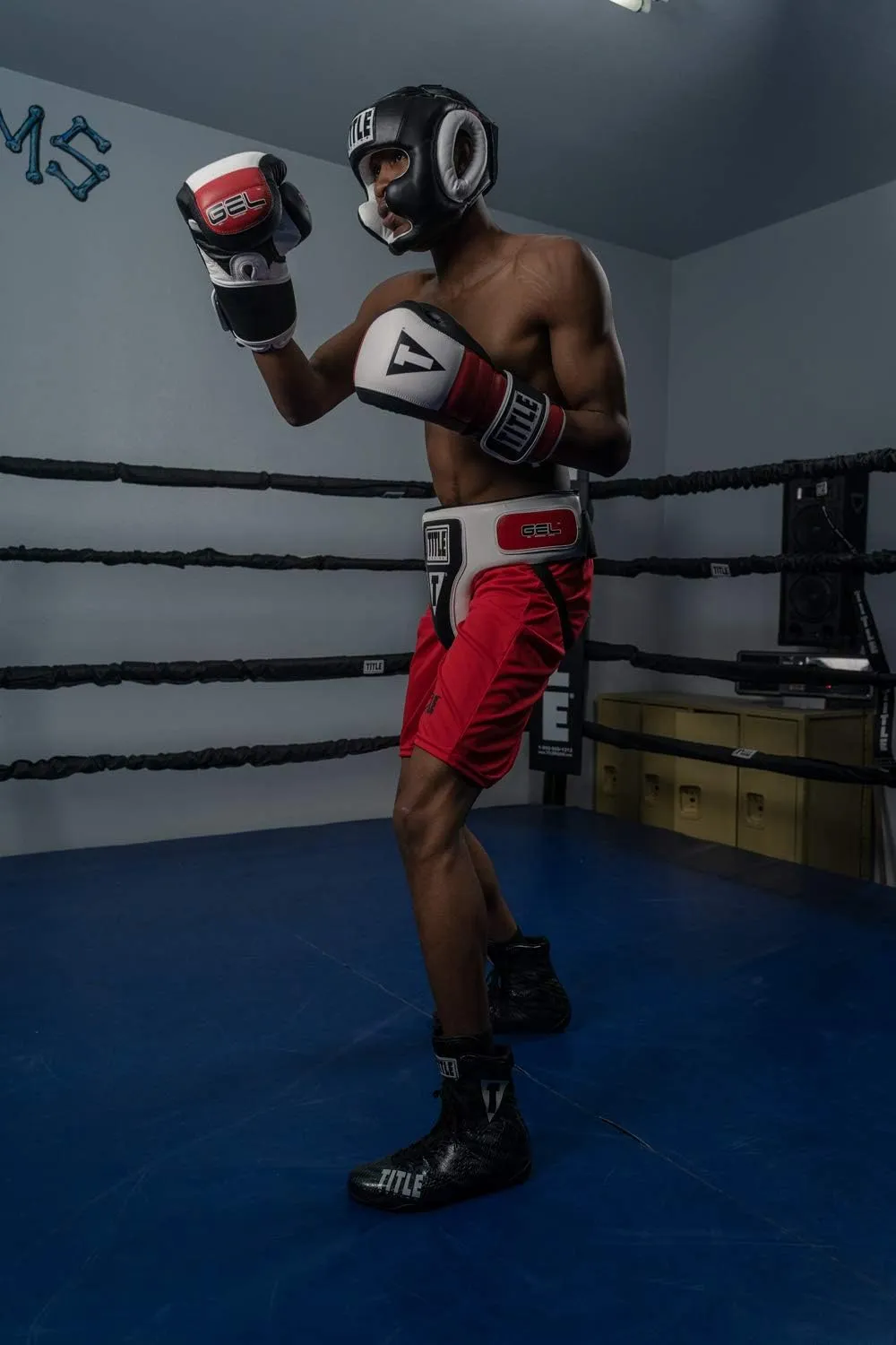 TITLE Gel World Full-Face Training Headgear