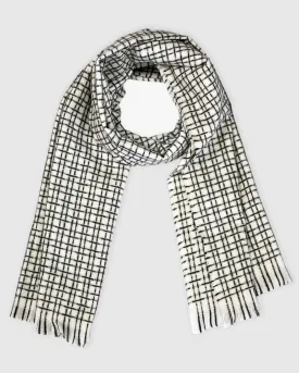 Uptown Textured Scarf - White
