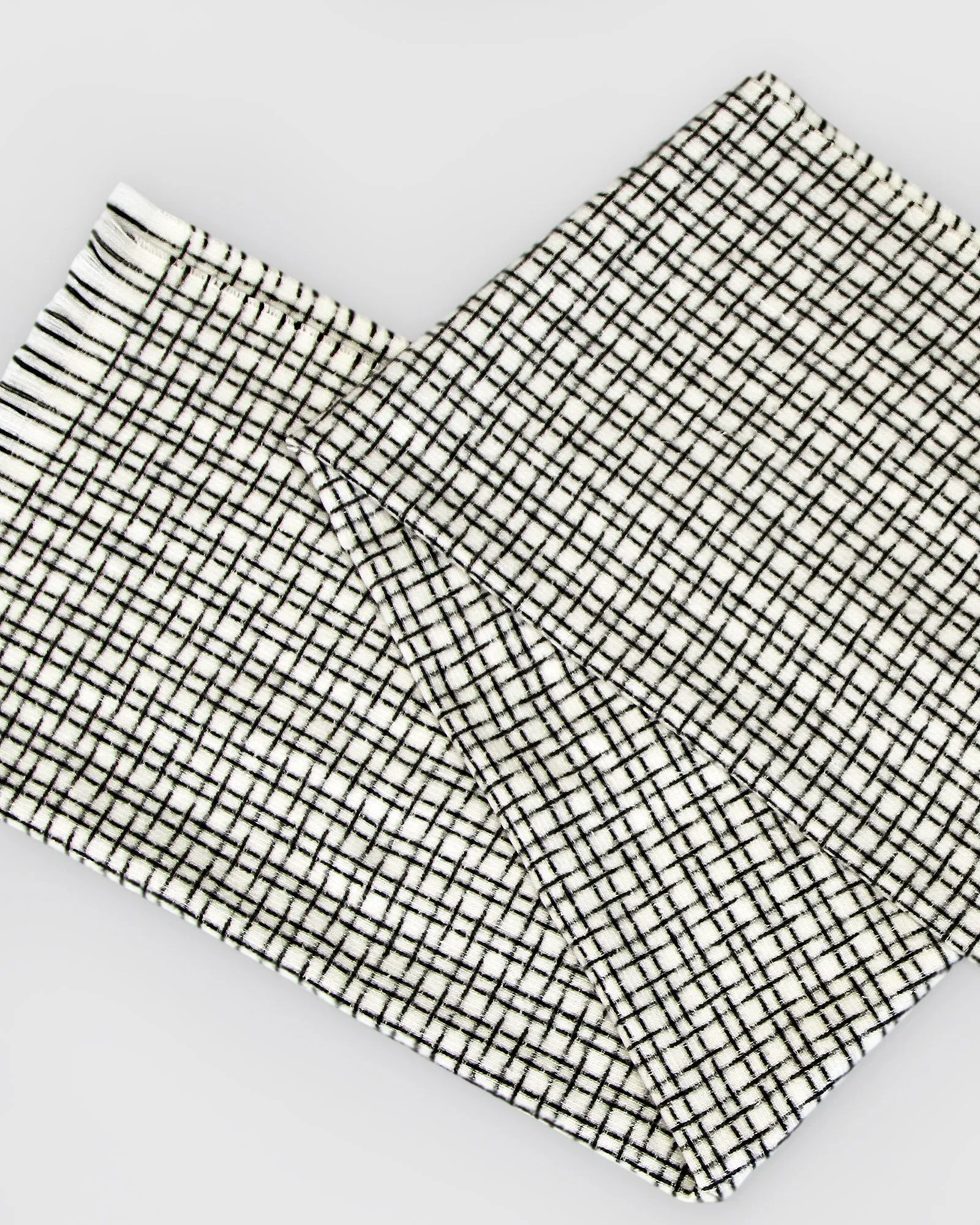 Uptown Textured Scarf - White