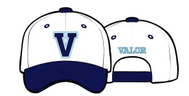 Valor V Classic Curve Bill Hat - White/Navy