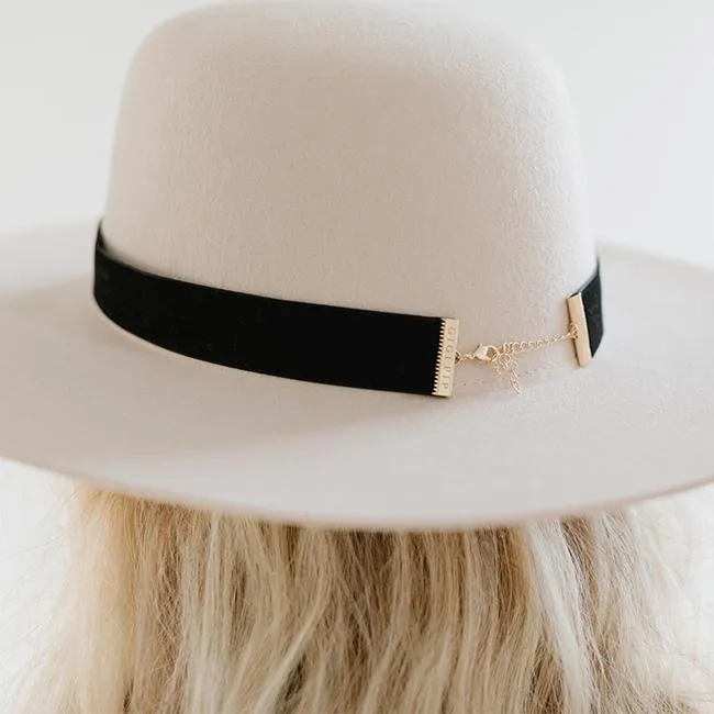 Velvet Chain Hat Band