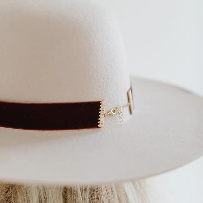 Velvet Chain Hat Band