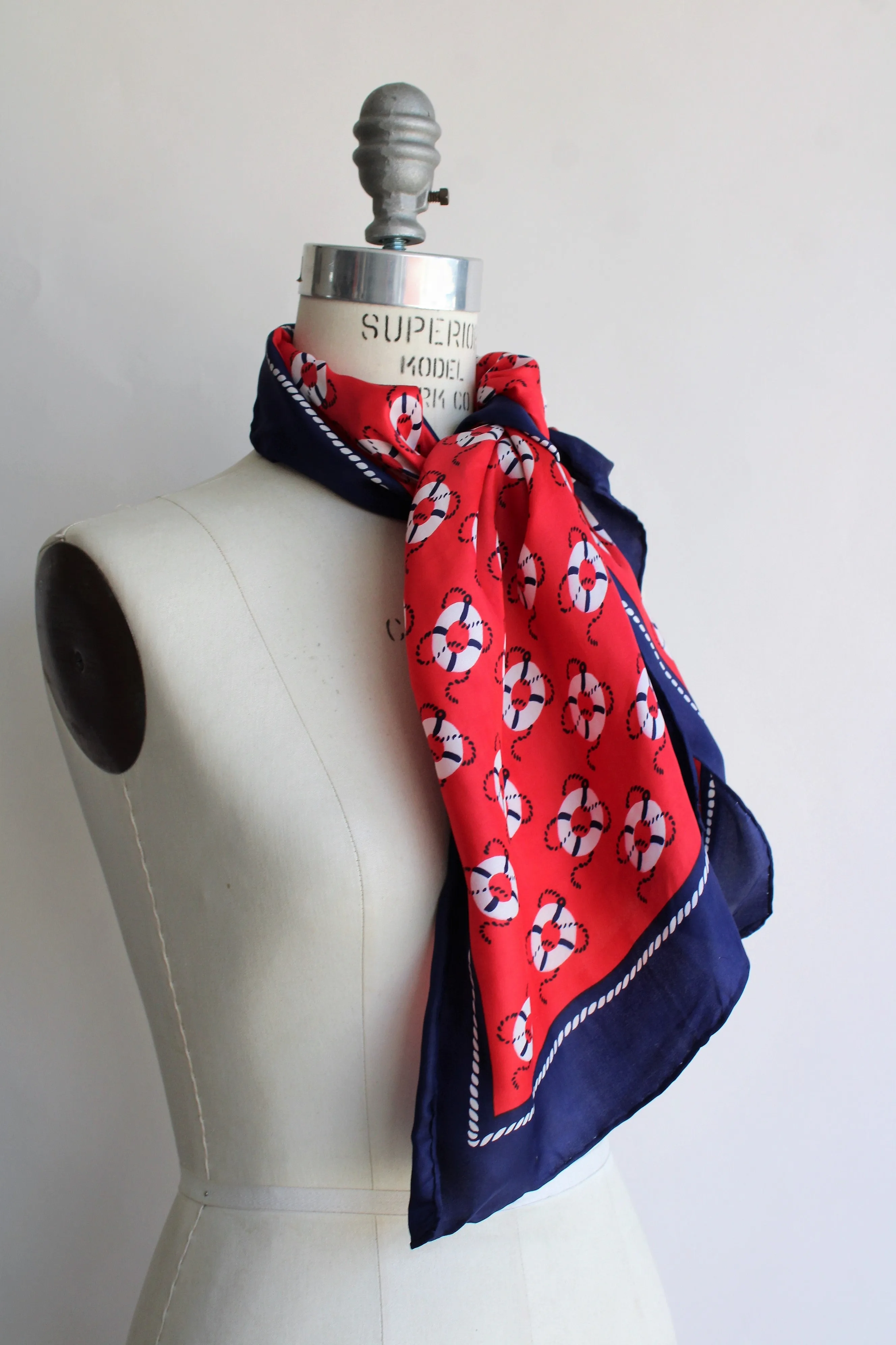 Vintage Nautical Print Scarf