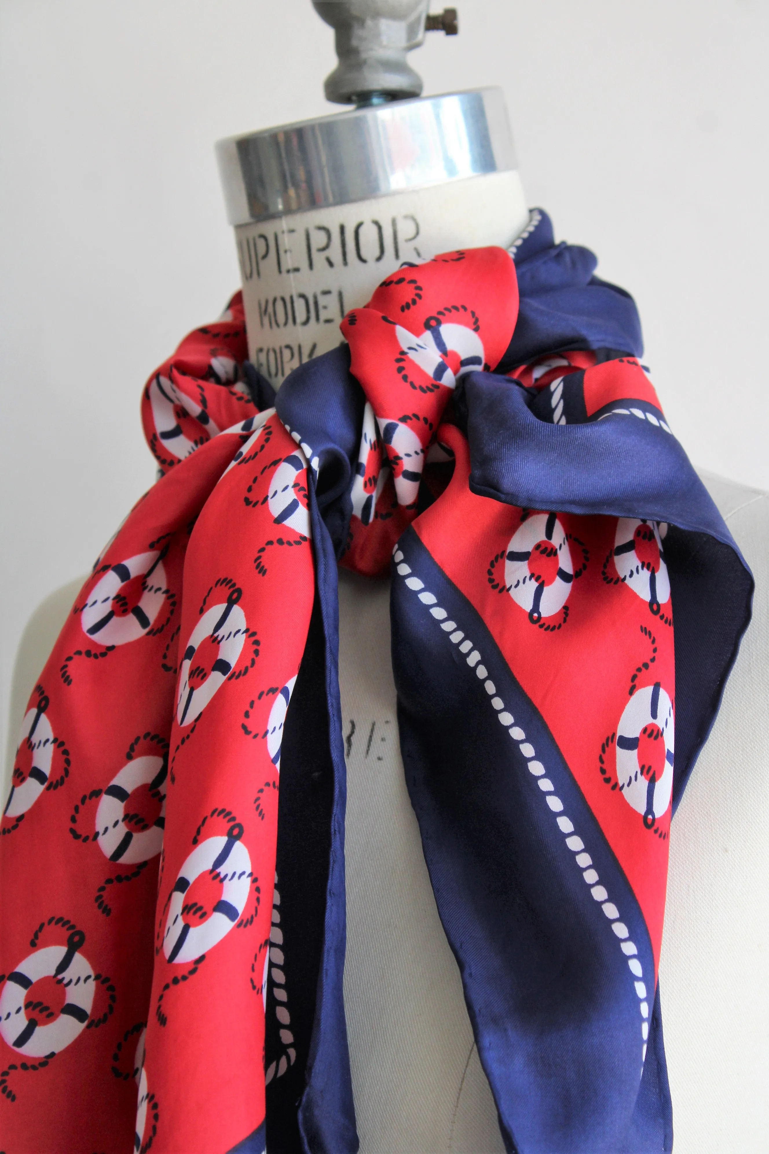 Vintage Nautical Print Scarf