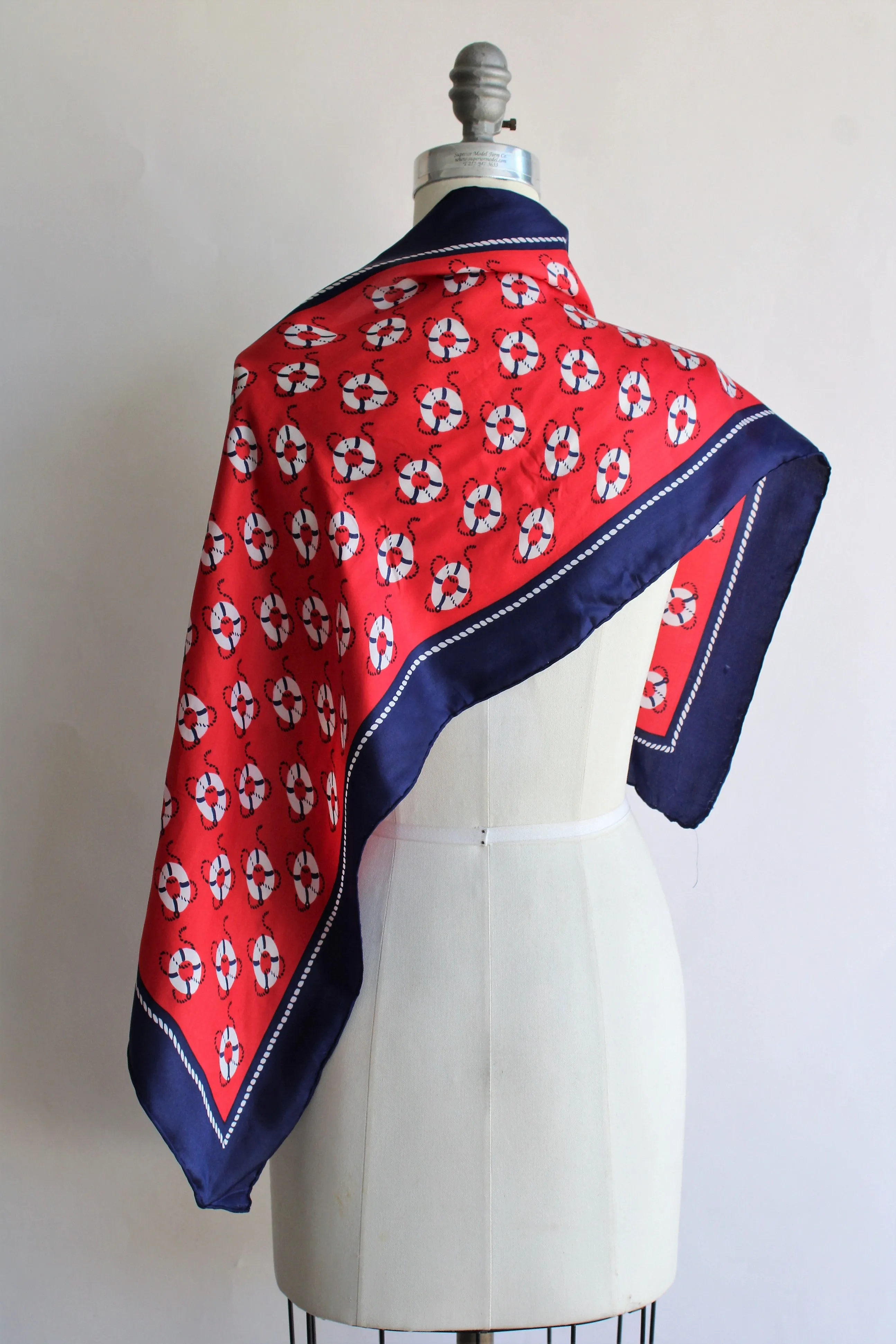 Vintage Nautical Print Scarf