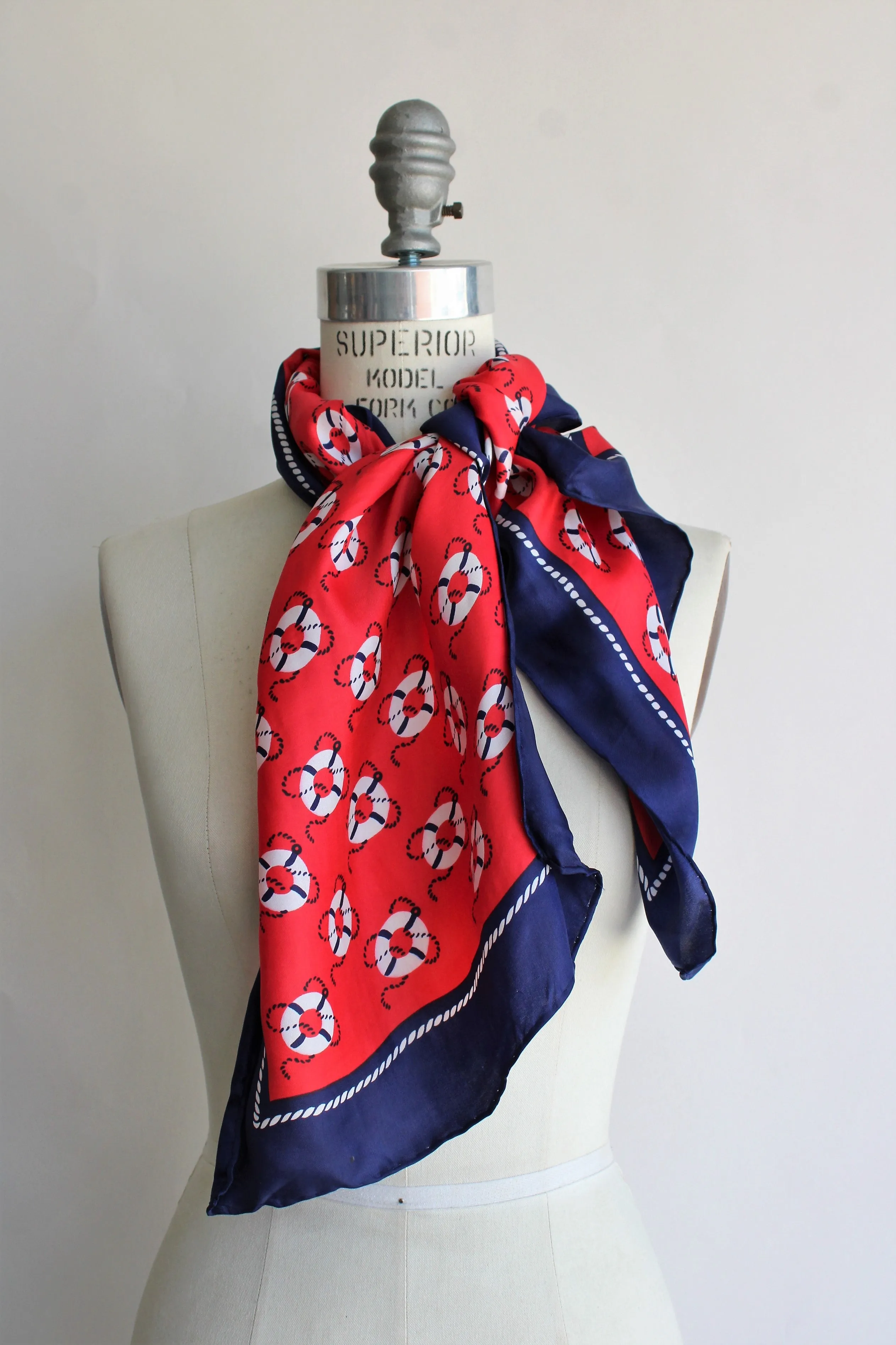 Vintage Nautical Print Scarf