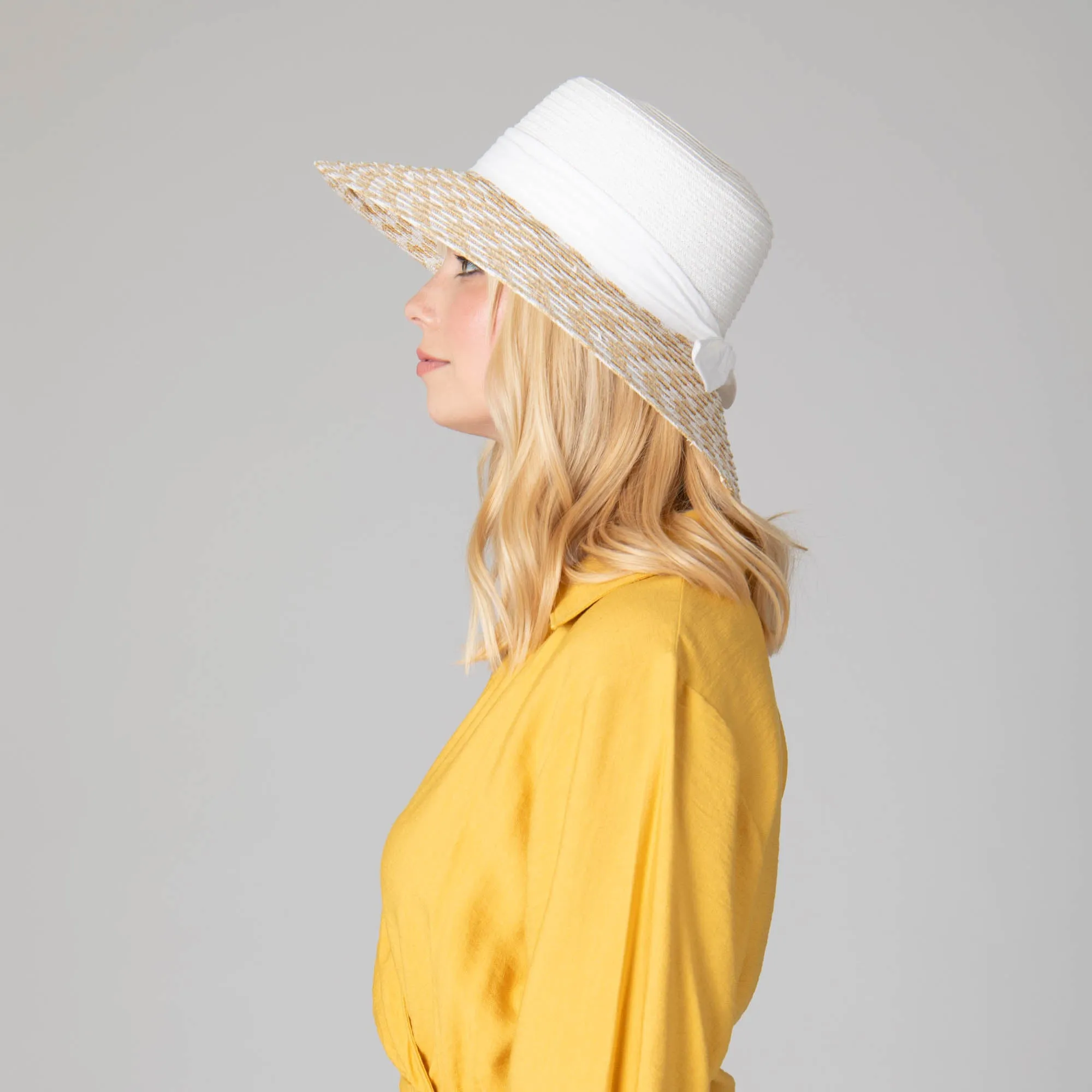 Women's Contrast Round Crown Sun Hat