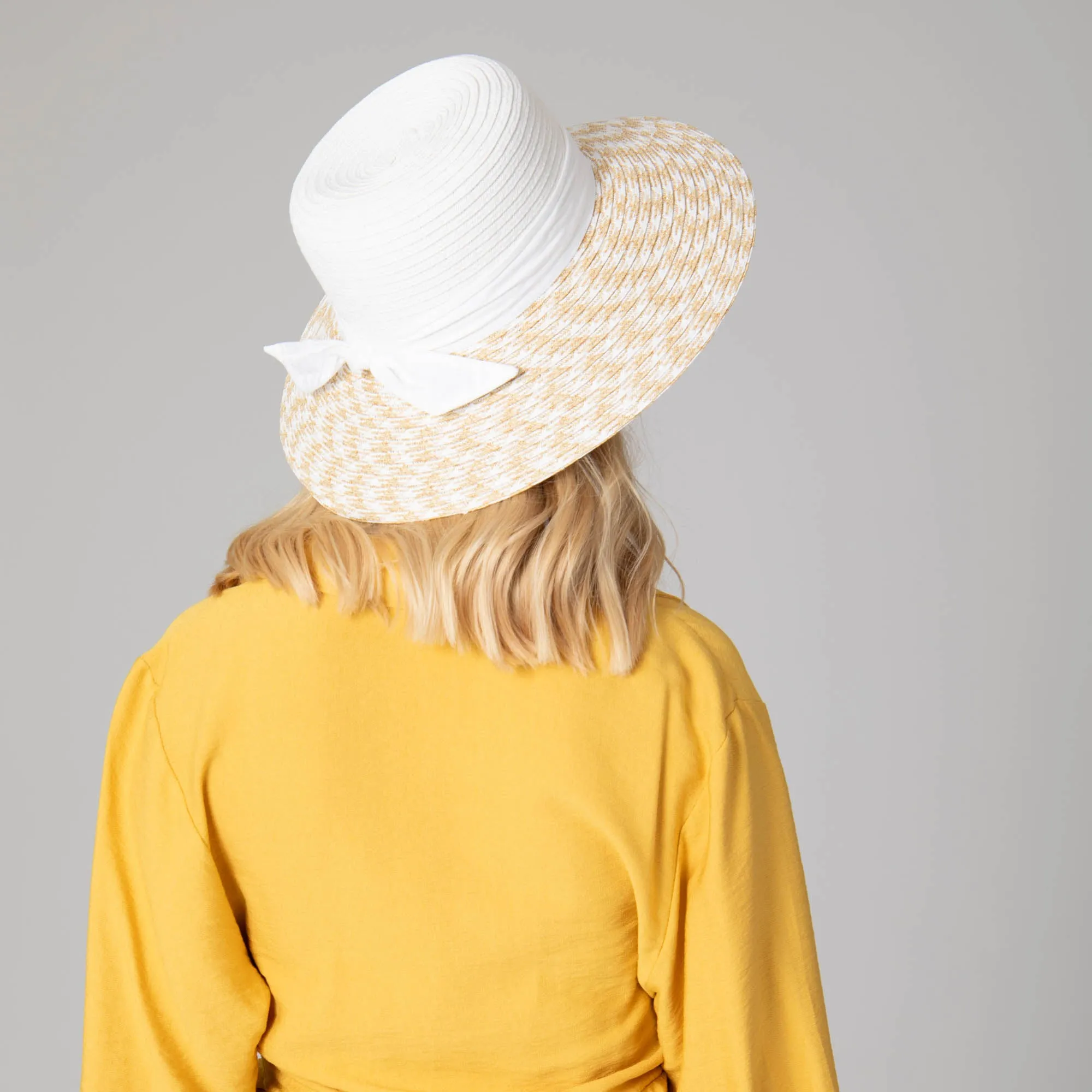 Women's Contrast Round Crown Sun Hat