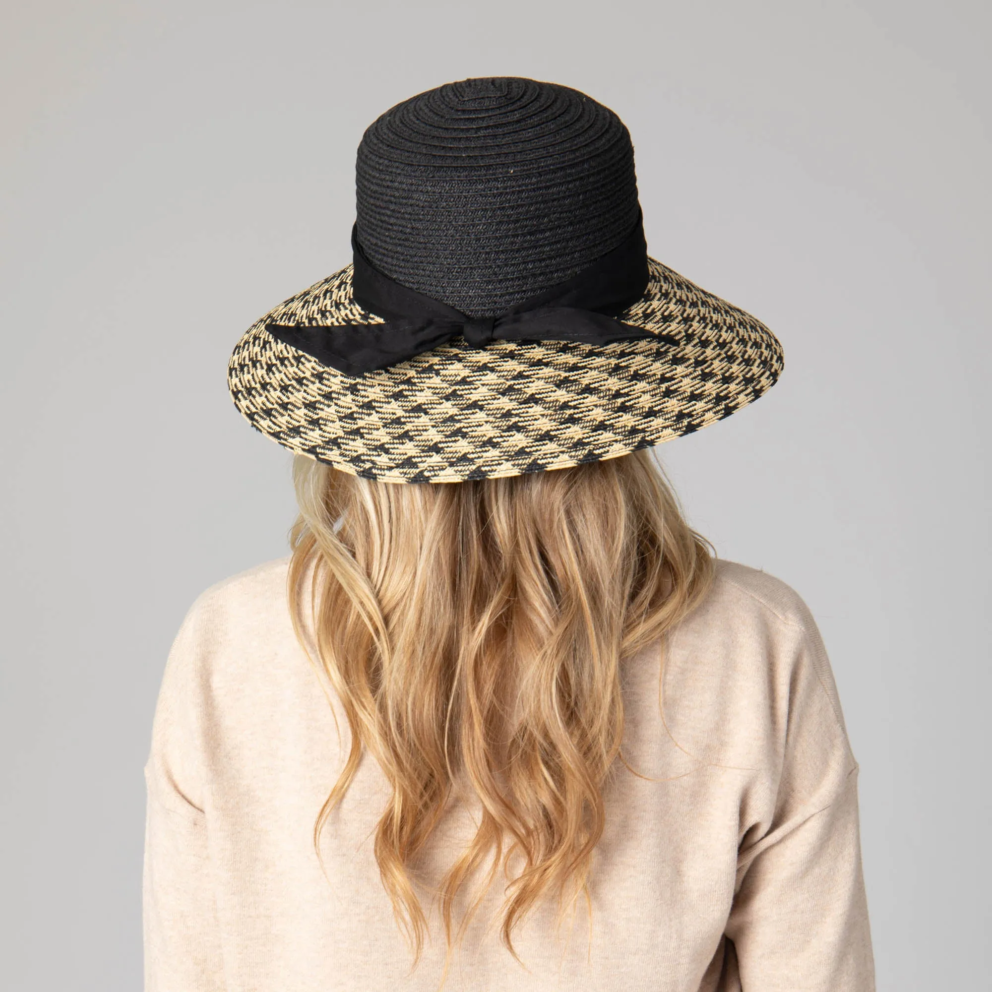 Women's Contrast Round Crown Sun Hat