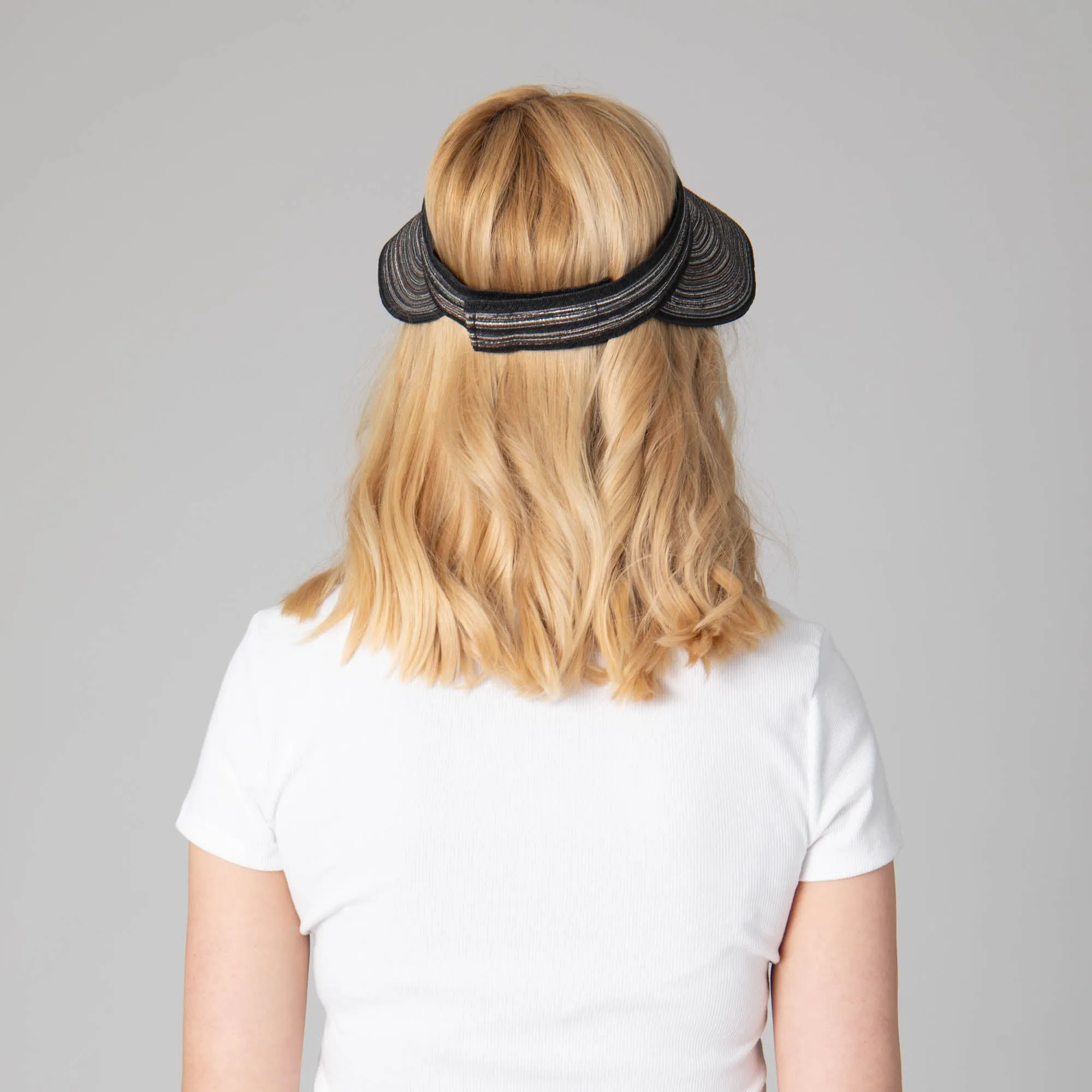 Women's Mixed Braid Visor with Velcro
