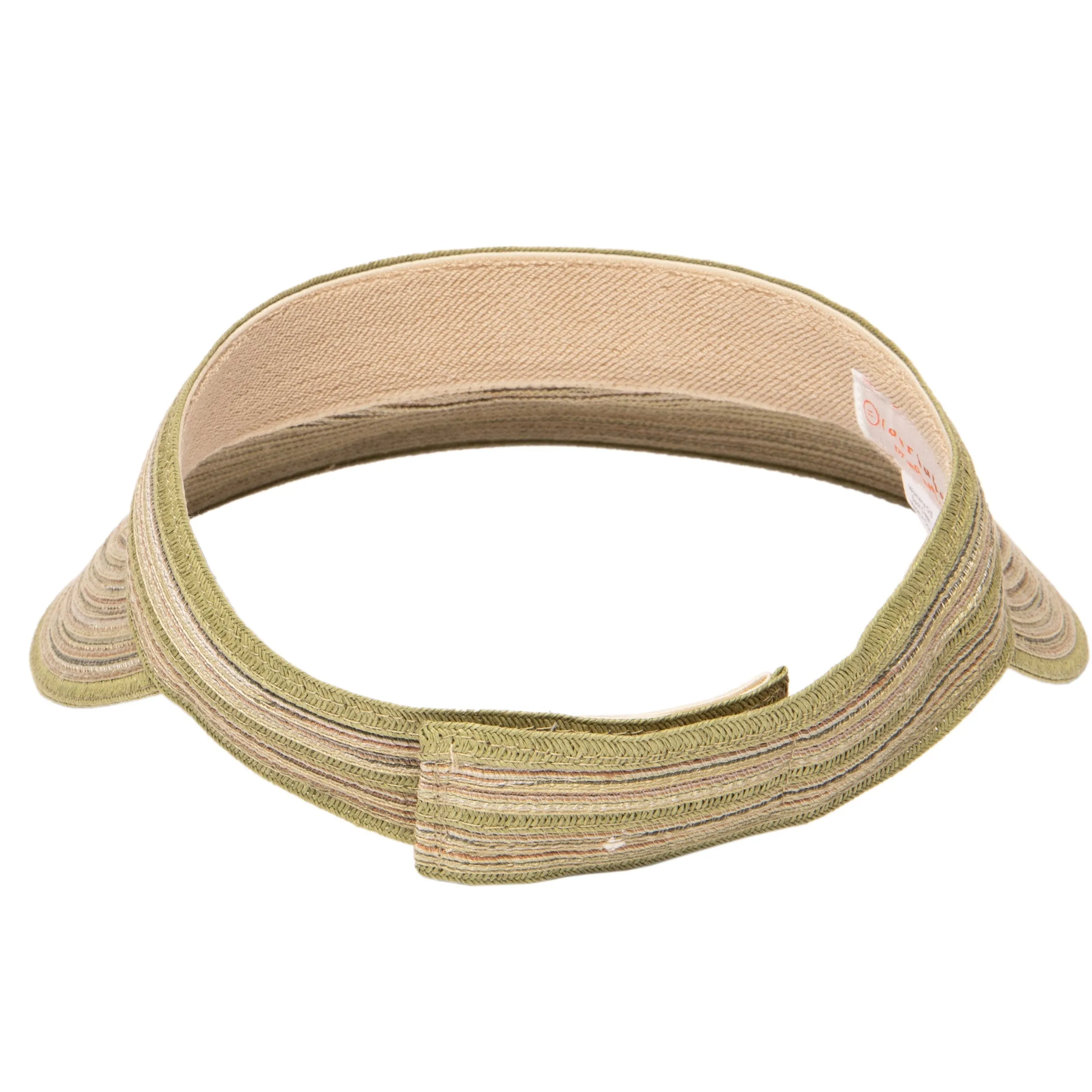 Women's Mixed Braid Visor with Velcro