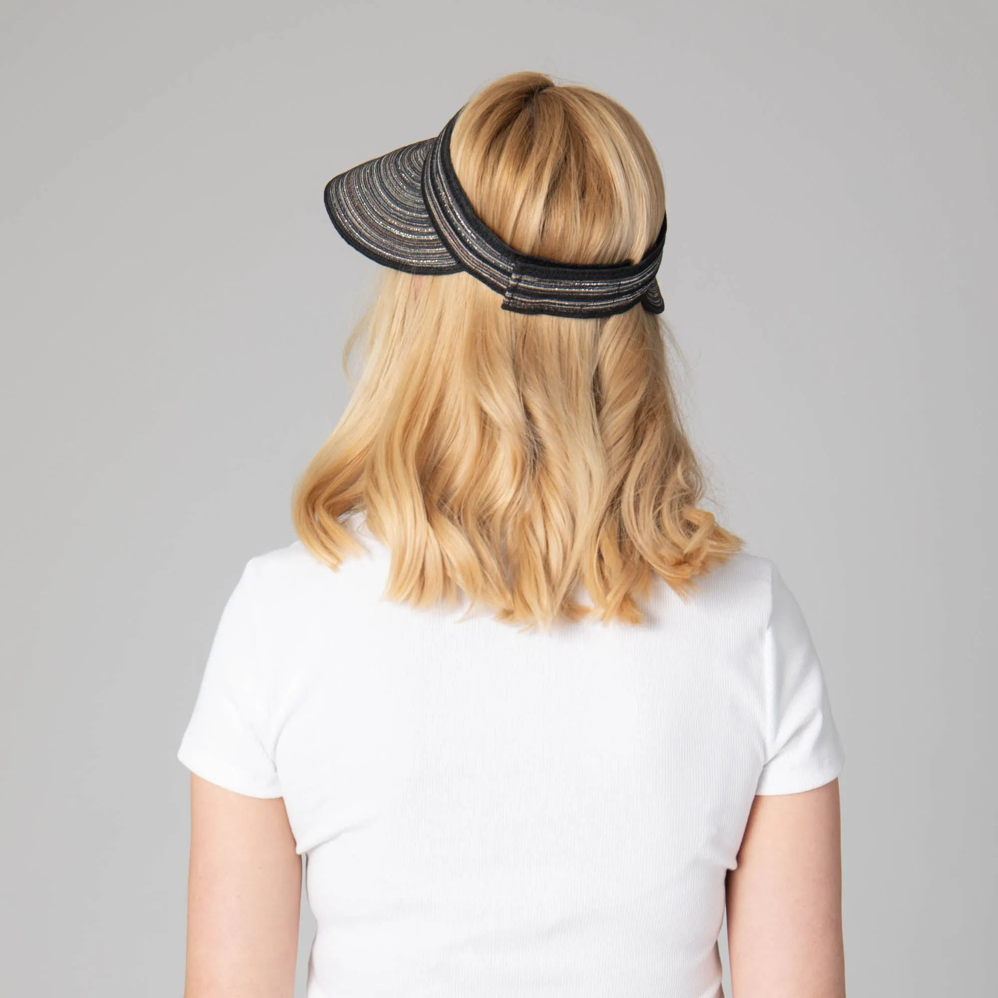 Women's Mixed Braid Visor with Velcro