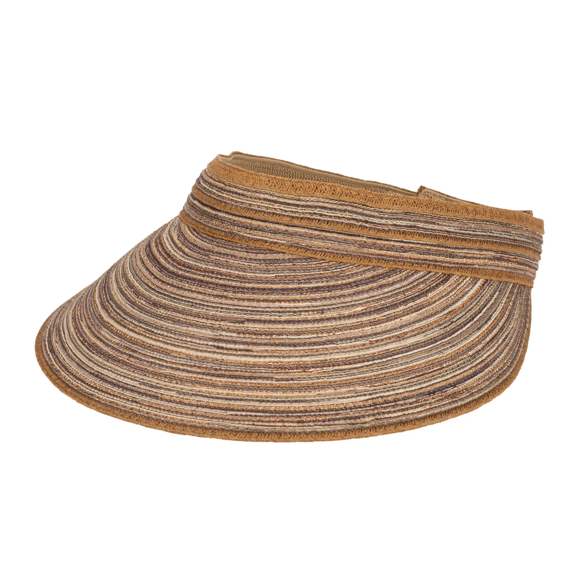 Women's Mixed Braid Visor with Velcro