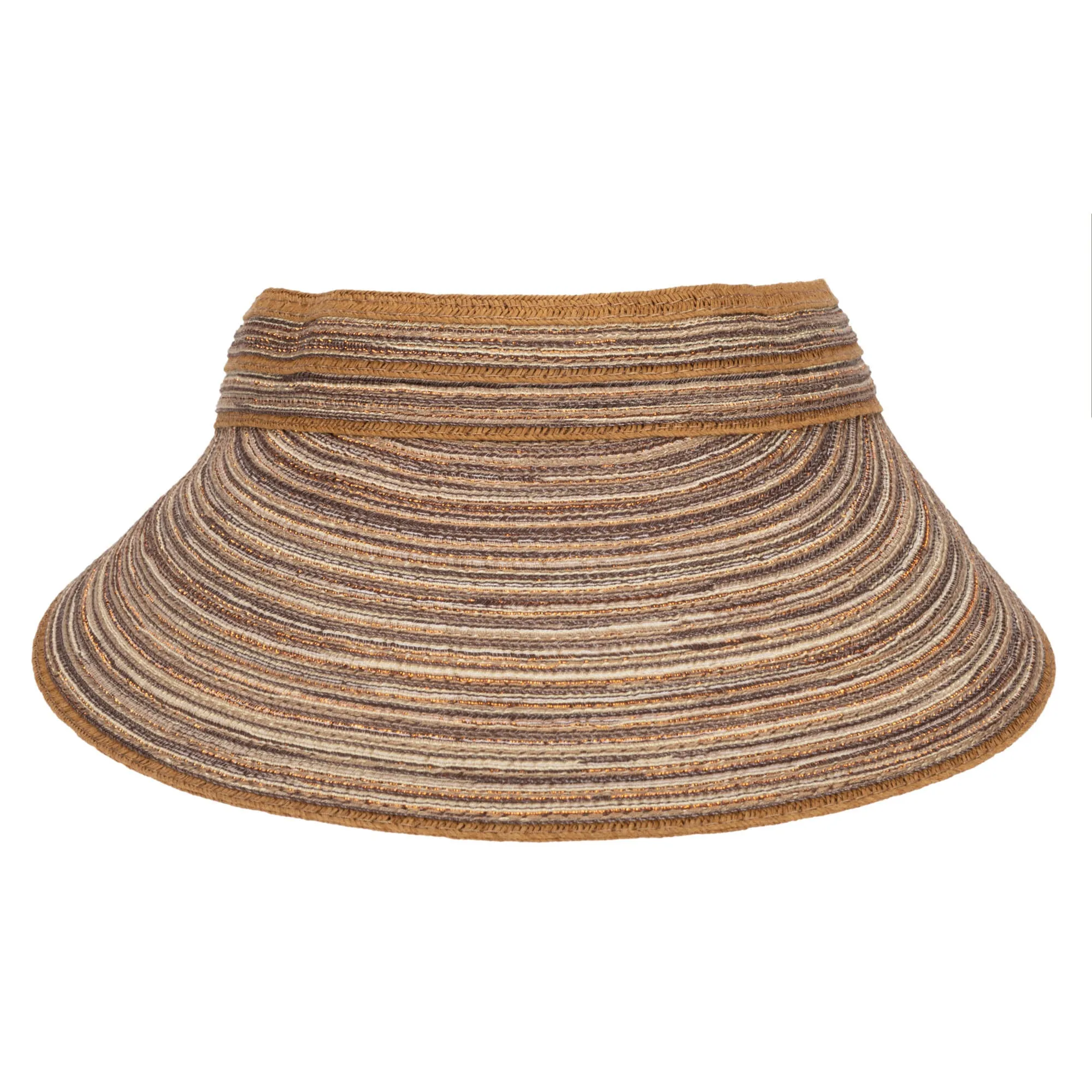 Women's Mixed Braid Visor with Velcro