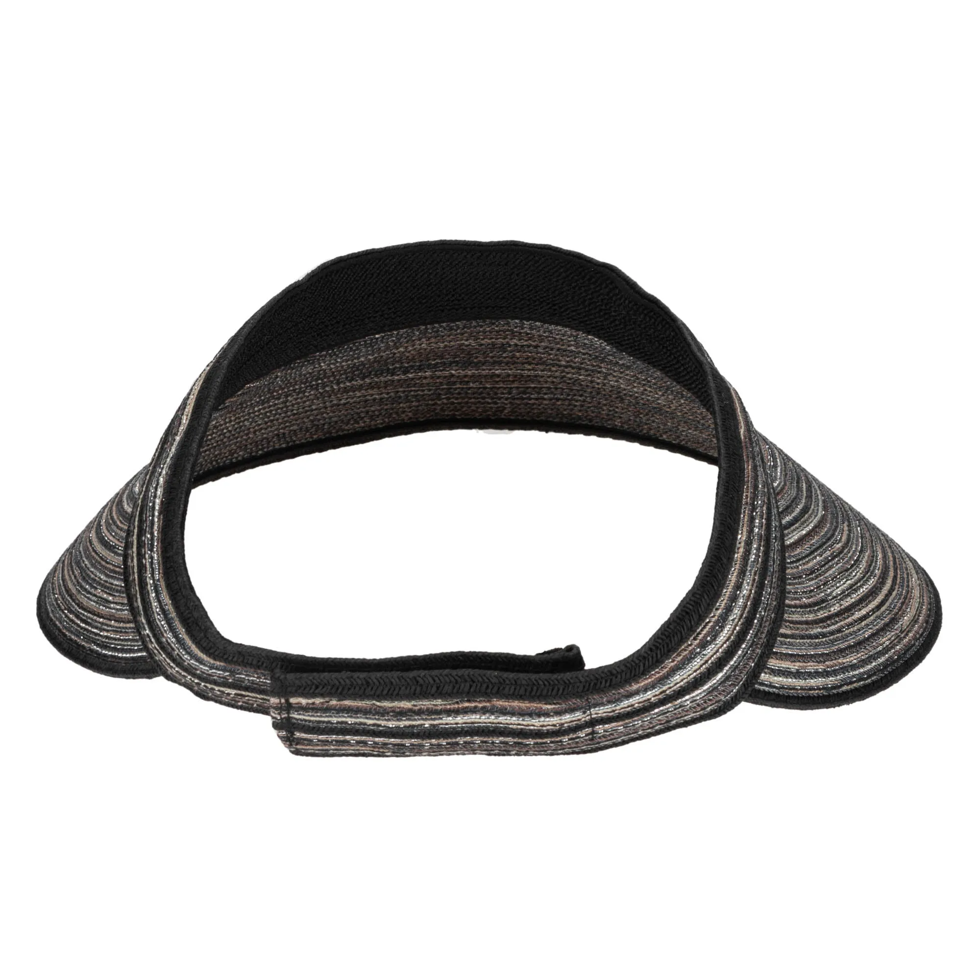 Women's Mixed Braid Visor with Velcro