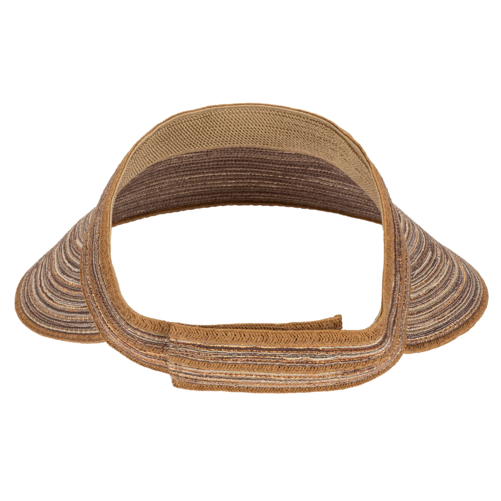 Women's Mixed Braid Visor with Velcro