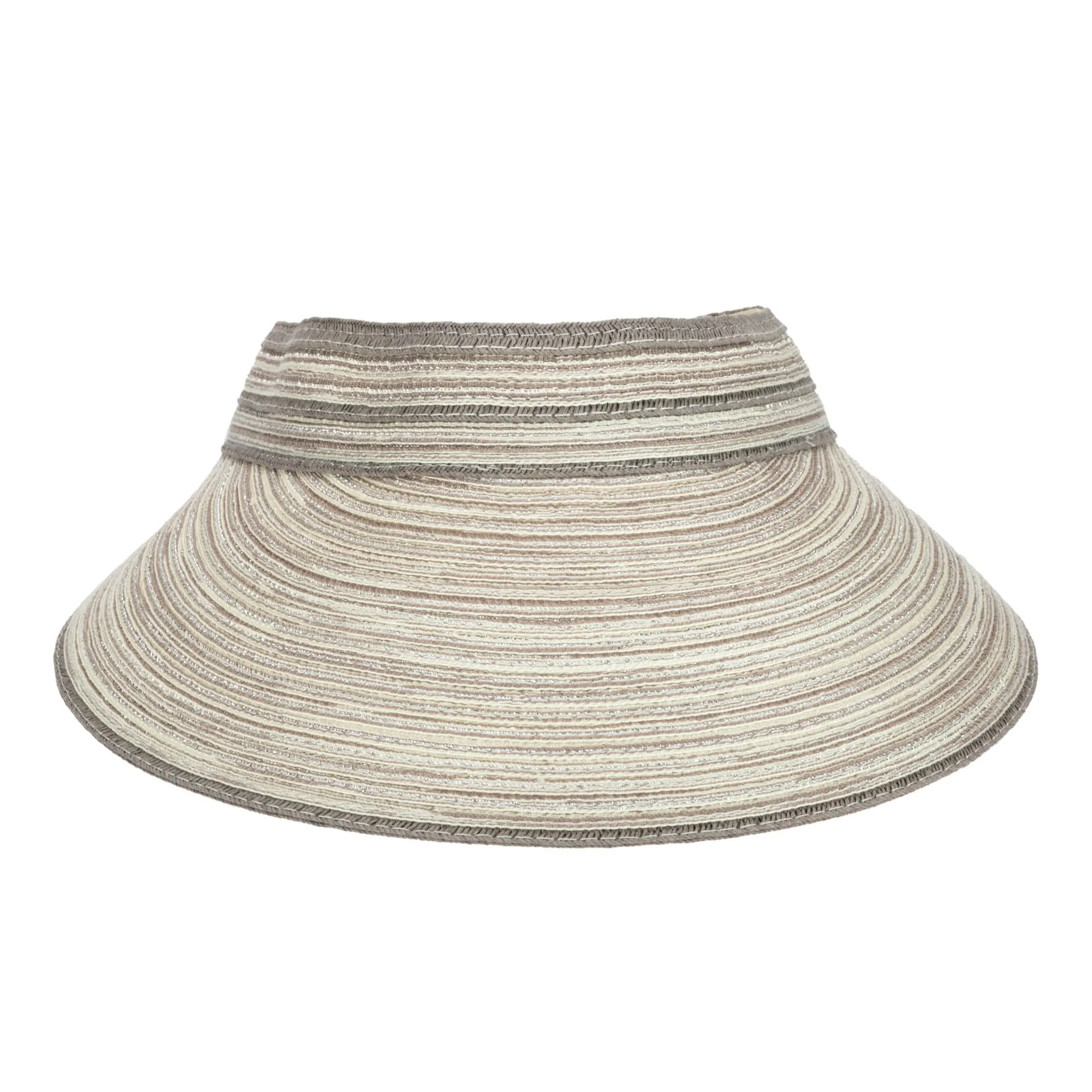 Women's Mixed Braid Visor with Velcro