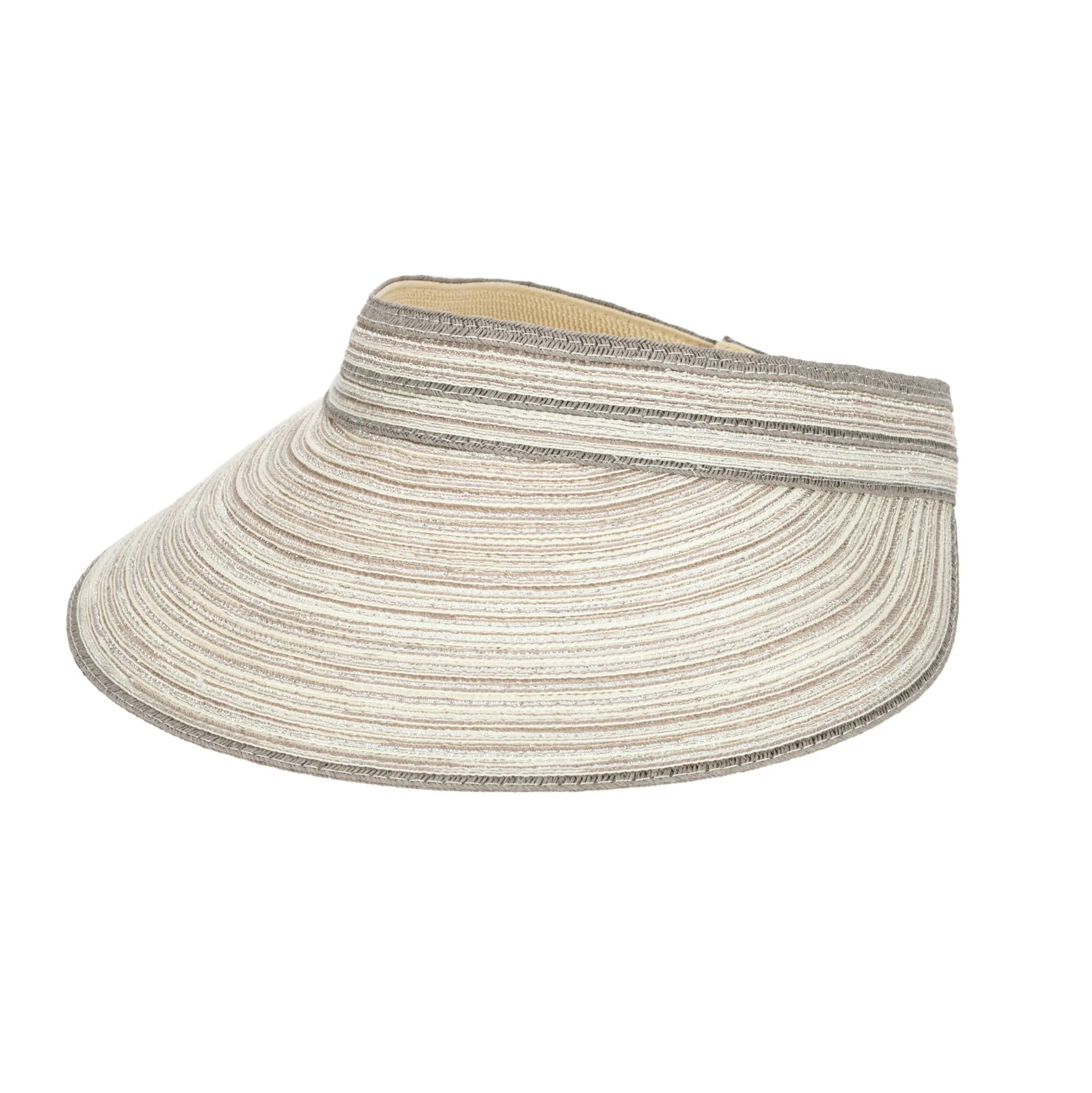 Women's Mixed Braid Visor with Velcro