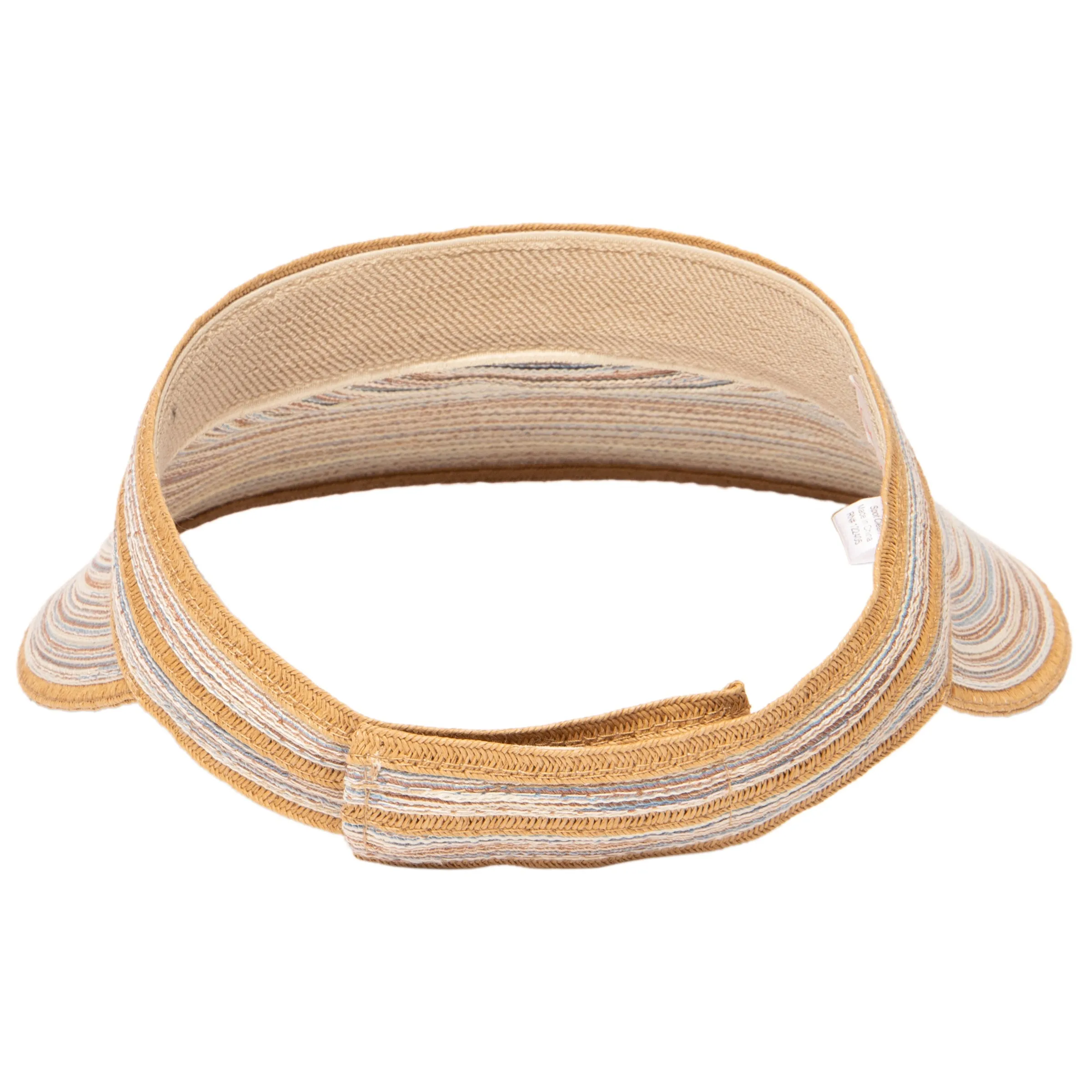 Women's Mixed Braid Visor with Velcro
