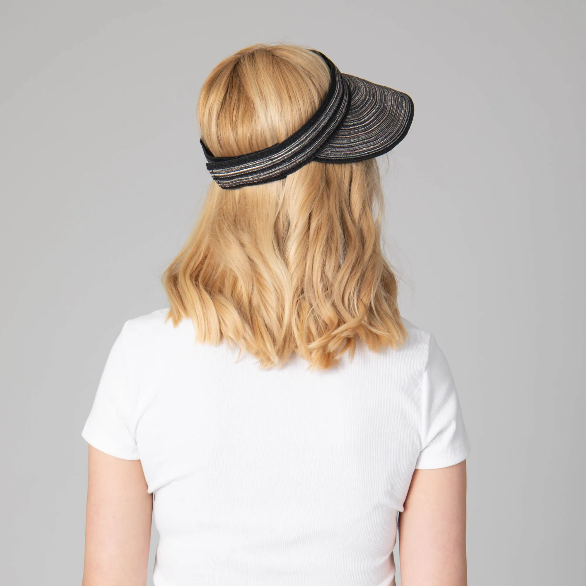 Women's Mixed Braid Visor with Velcro