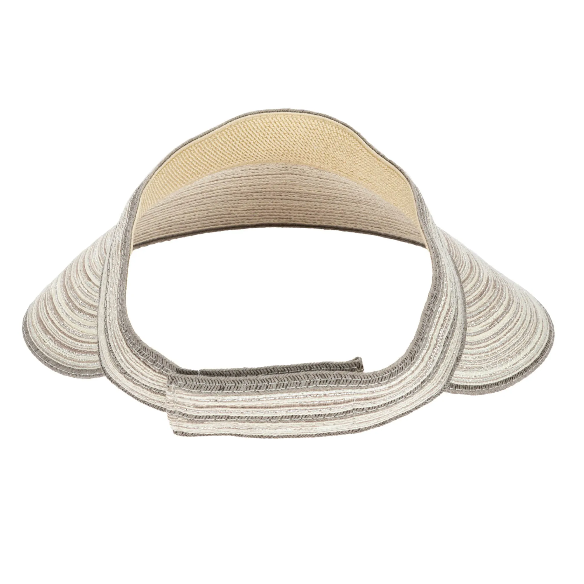 Women's Mixed Braid Visor with Velcro