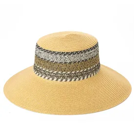 Women's Multi Stripe Crown Sun Hat