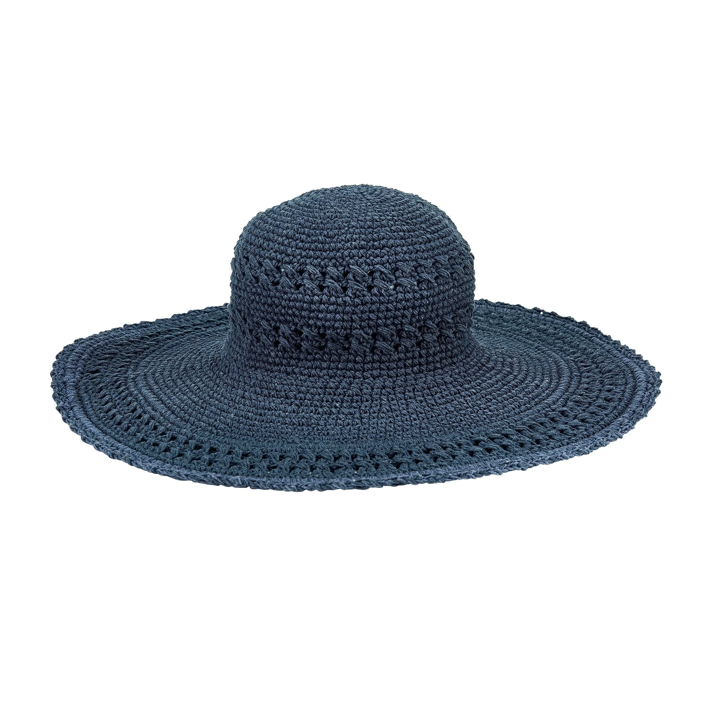 Women's Oversized Brim Crochet w/ Scalloped Edge